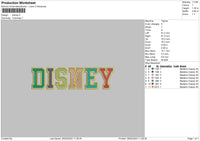 Color Text Embroidery