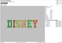 Color Text Embroidery