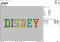 Color Text Embroidery