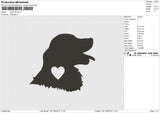 Dog love Embroidery