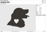 Dog love Embroidery