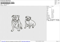 Dogs 210623 Embroidery File 6 size