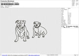 Dogs 210623 Embroidery File 6 size