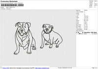 Dogs 210623 Embroidery File 6 size