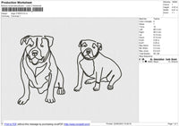 Dogs 210623 Embroidery File 6 size