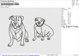 Dogs 210623 Embroidery File 6 size