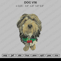Dog v16 Embroidery