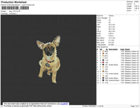 Dog V18 embroidery