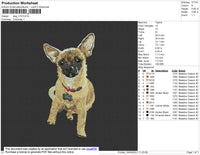 Dog V18 embroidery