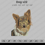 Dog V22 Embroidery
