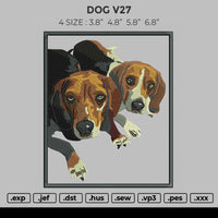 Dog V27 Embroidery