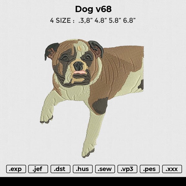Dog v68 Embroidery