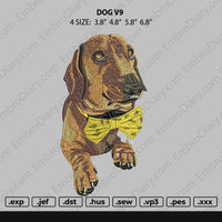 Dog V9 Embroidery