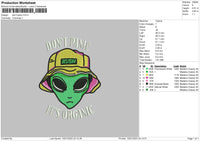 Dont Panic Embroidery File 6 sizes