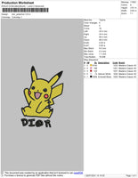 Dior Pokemon Embroidery