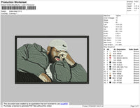 Drake Rectangle Embroidery