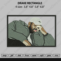 Drake Rectangle Embroidery