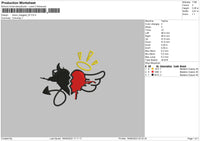 Draco 02 Embroidery File 6 sizes