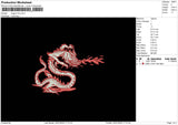 Dragon Fire Embroidery File 6 sizes