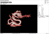 Dragon Fire Embroidery File 6 sizes