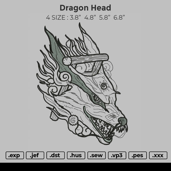 Dragon Head Embroidery