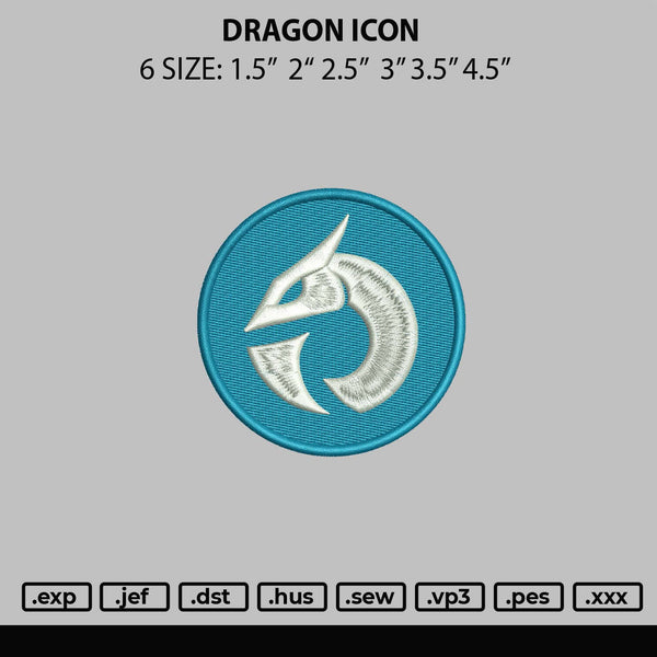 Dragon Icon Embroidery