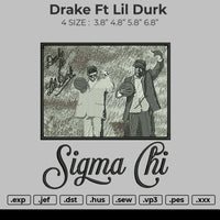 Drake Ft Lil Durk Embroidery