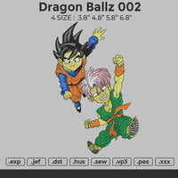 Dragon Ballz 002 Embroidery