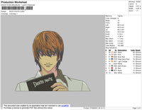 Death Note Embroidery