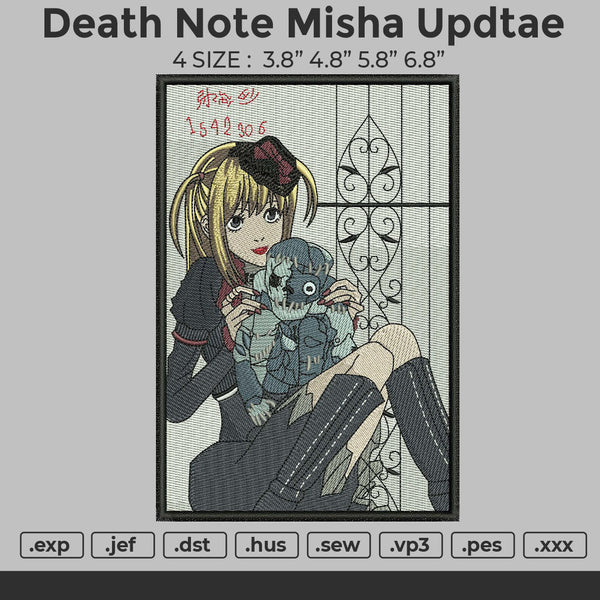 Death Note Misha Embroidery