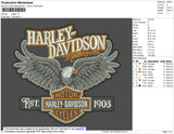 Harley Davidson Est. 1903 Embroidery