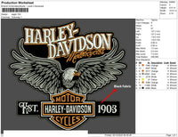 Harley Davidson Est. 1903 Embroidery