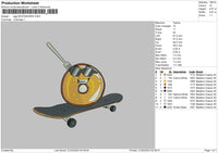 Egg Skate Embroidery File 6 sizes