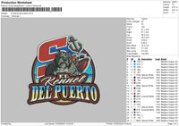 El Kannel Del Embroidery File 6 sizes