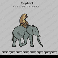 Elephant Embroidery
