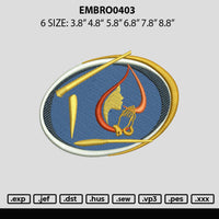 Embro0403 Embroidery File 6 sizes