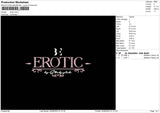 Erotic Embroidery File 6 sizes