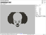 Evil Clown Embroidery