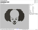 Evil Clown Embroidery