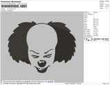 Evil Clown Embroidery