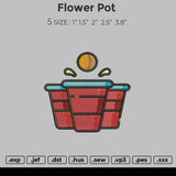 Flower Pot Embroidery