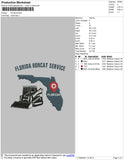 Florida Bobcat Embroidery