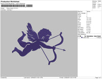 Flying Cupids v2 Embroidery