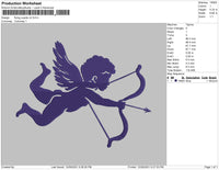 Flying Cupids v2 Embroidery
