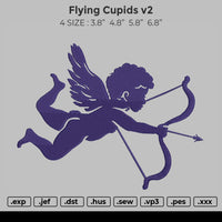 Flying Cupids v2 Embroidery