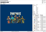 FORNITE Embroidery File 5 sizes