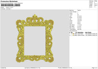 Frame V1 Embroidery File 6 sizes
