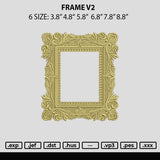 Frame V2 Embroidery File 6 sizes