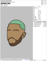 Frank Ocean Head Embroidery