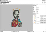 Frank J Embroidery File 6 sizes